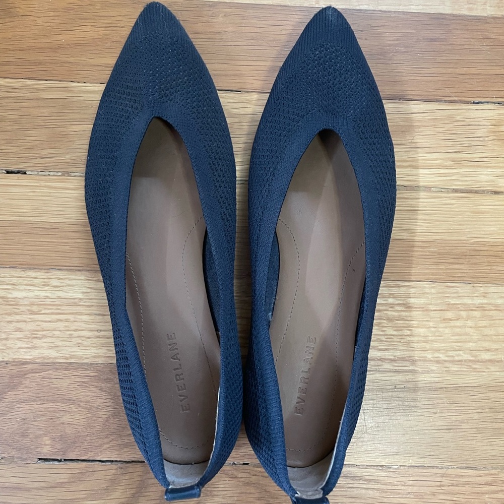 Navy blue Everlane Women's The Day Glove ReKnit Flats  Size 8